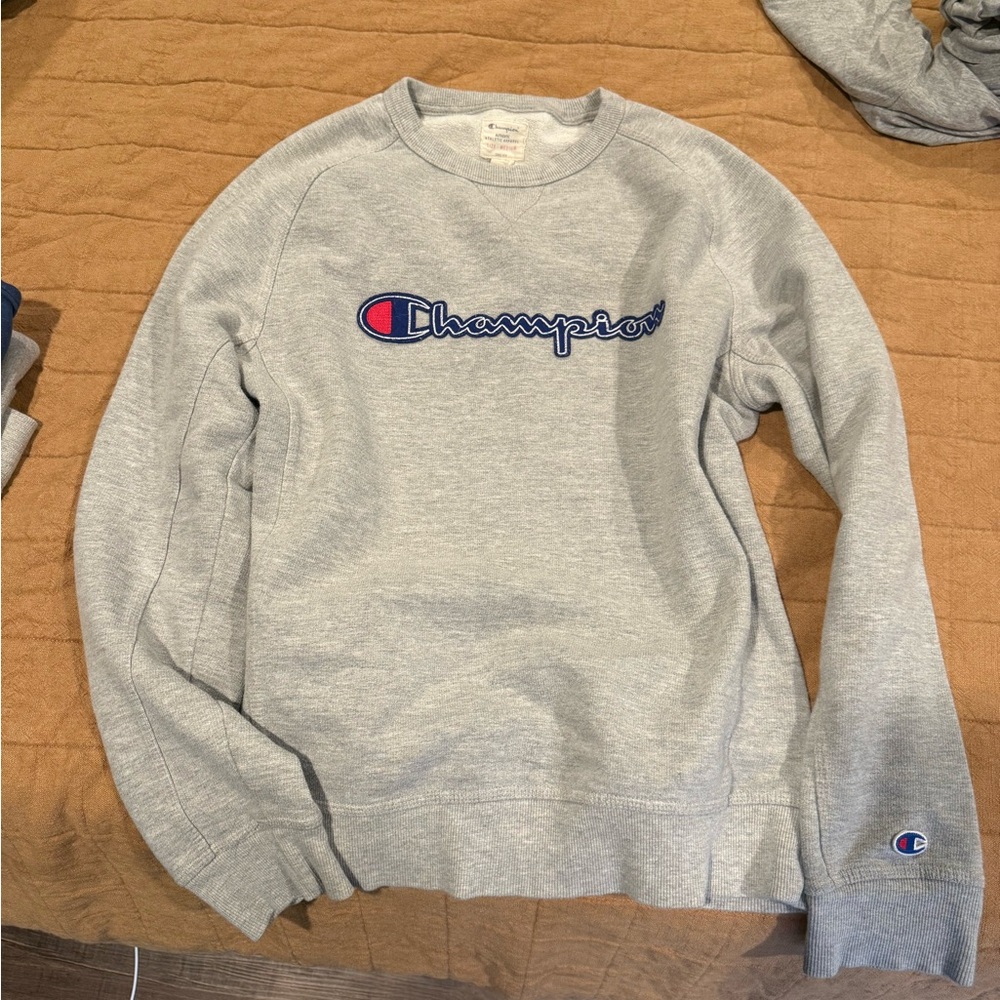 Champion Heather Gray Crewneck Women's Sweater